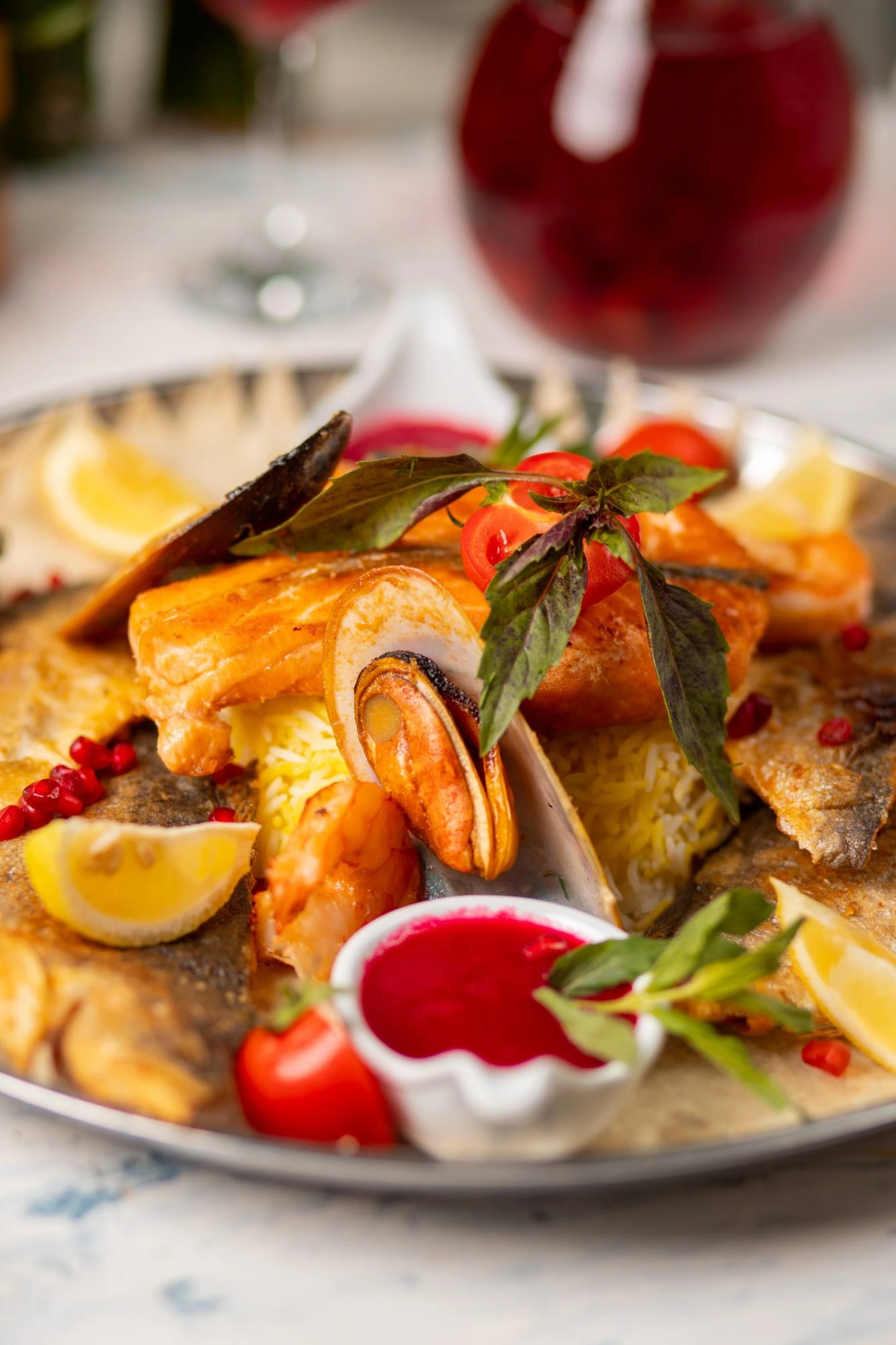 Piatto di pesce del ristorante Moby Dick